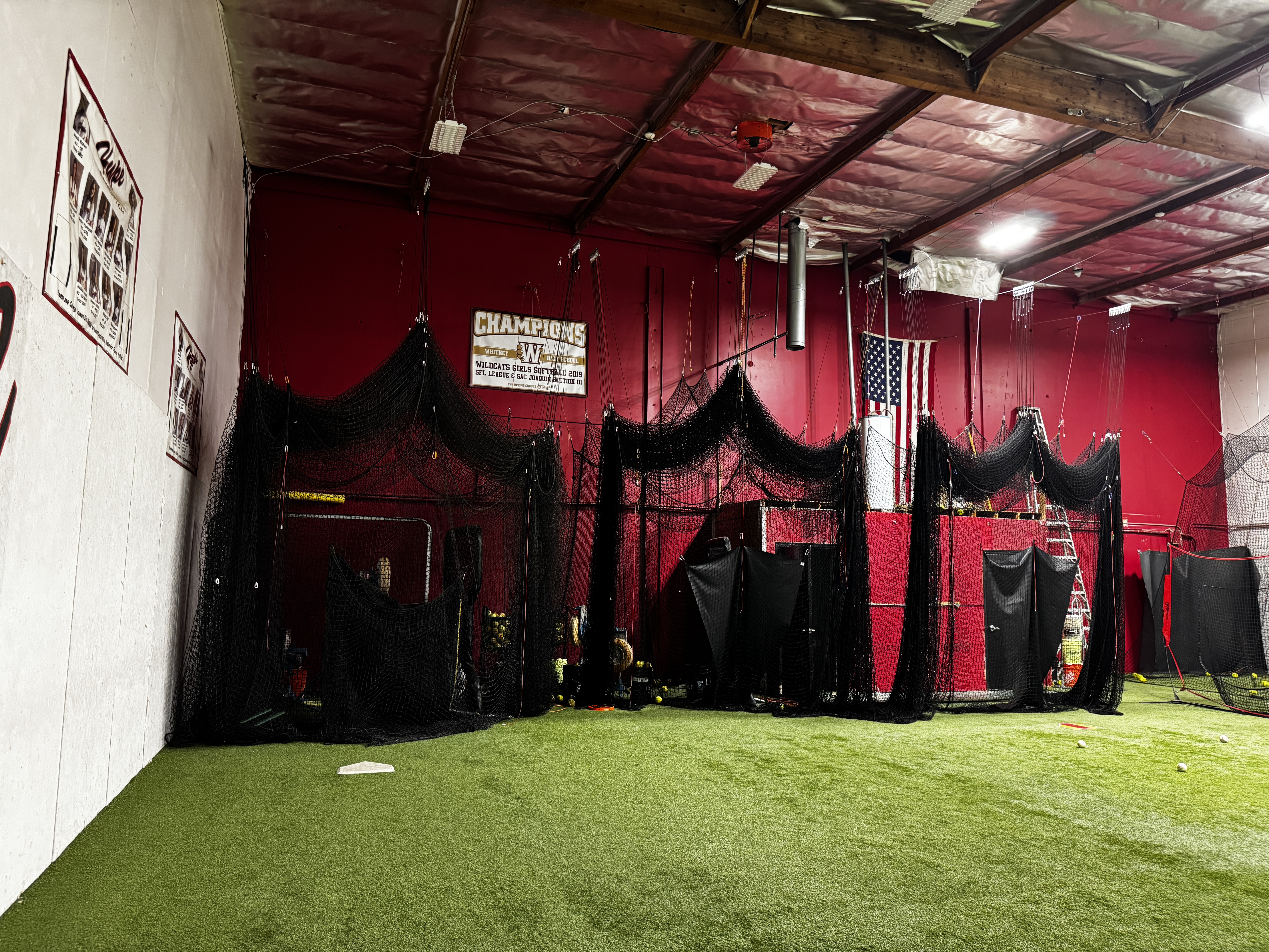 Indoor batting and pitching tunnels